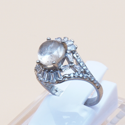 925 Silber Damen Ring mit Bergkristall aus Najaf - Durr al Najaf