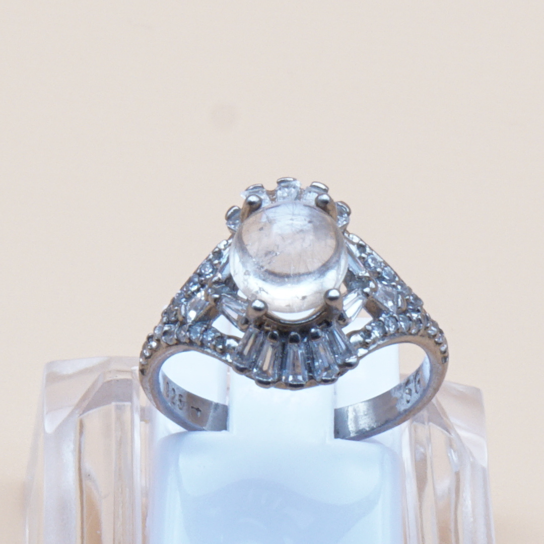 925 Silber Damen Ring mit Bergkristall aus Najaf - Durr al Najaf