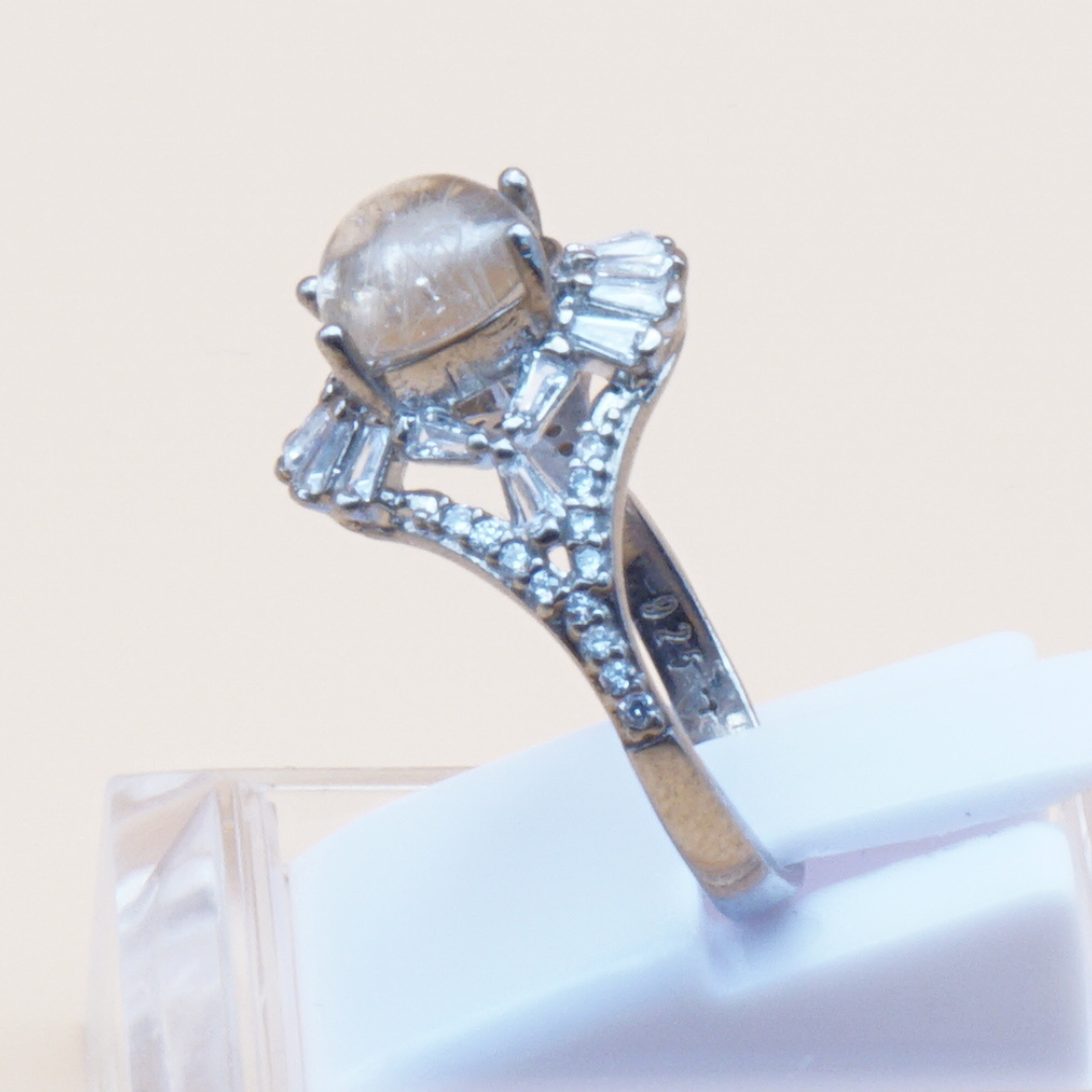 925 Silber Damen Ring mit Bergkristall aus Najaf - Durr al Najaf