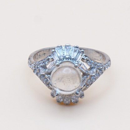 925 Silber Damen Ring mit Bergkristall aus Najaf - Durr al Najaf