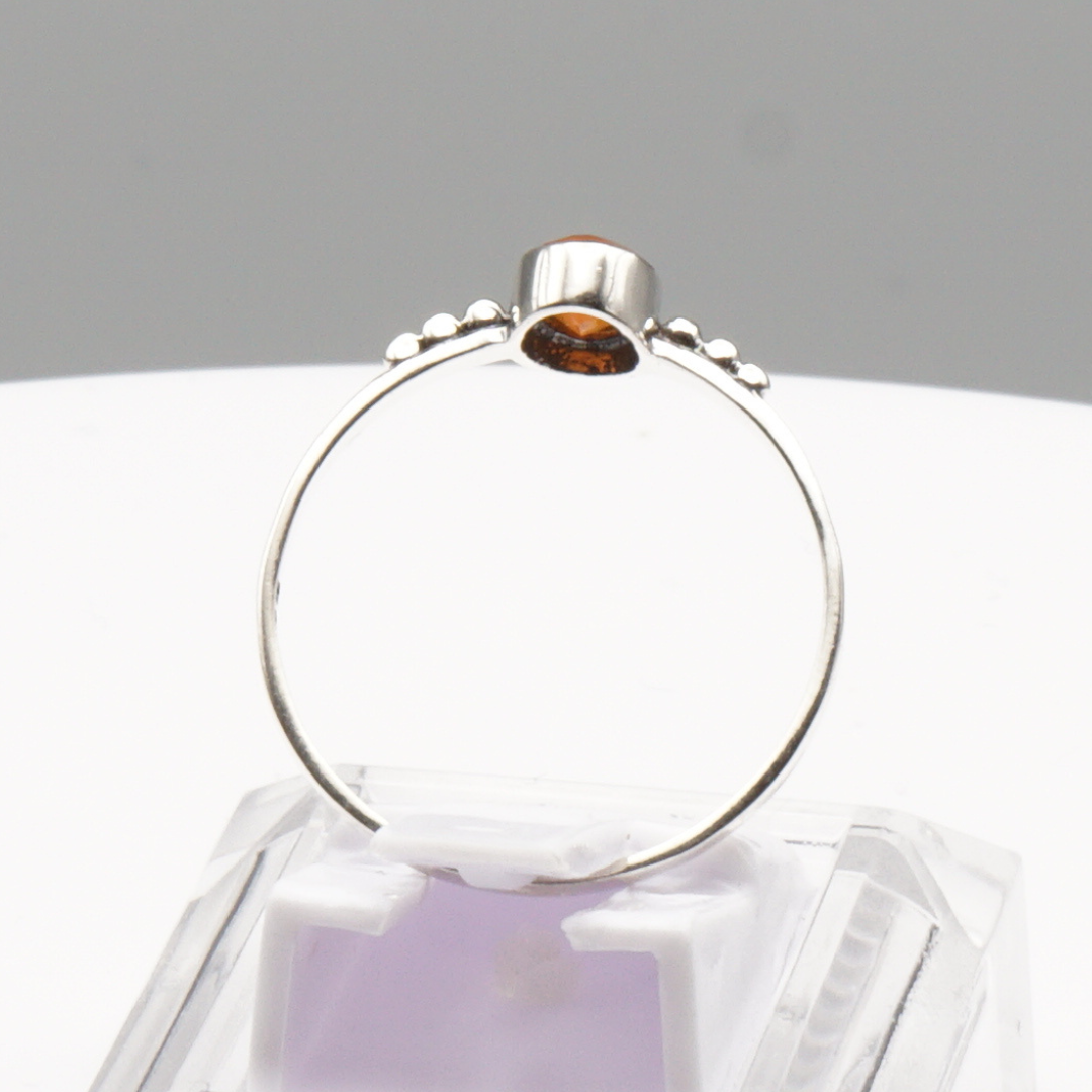 925 Silber Damen Ring mit Karneol-Achat - Aqeeq