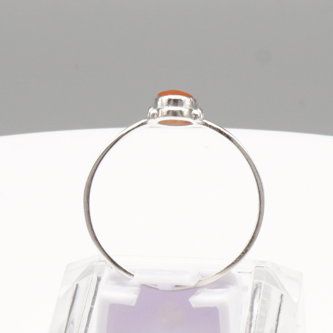 925 Silber Damen Ring mit Karneol-Achat - Aqeeq