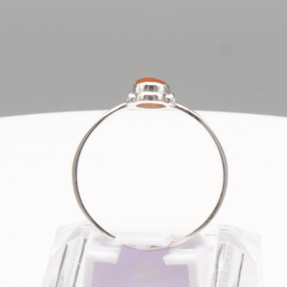 925 Silber Damen Ring mit Karneol-Achat - Aqeeq