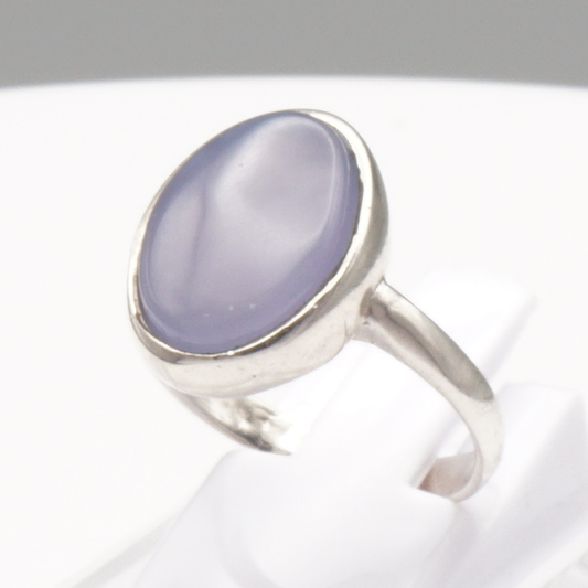 925 Silber Damen Ring mit Jemen Achat - Aqeeq Yamani