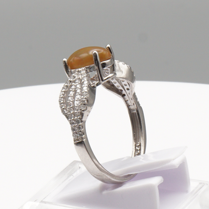 925 Damen Ring mit echtem  äthiopischen Edel Opal