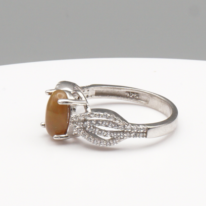 925 Damen Ring mit echtem  äthiopischen Edel Opal