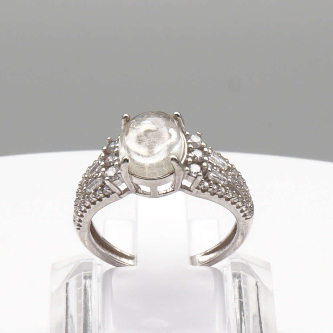 925 Silber Damen Ring mit Bergkristall aus Najaf - Durr al Najaf