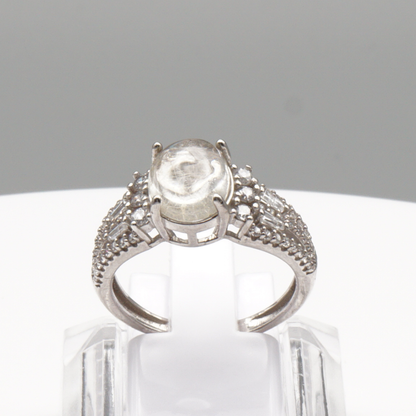 925 Silber Damen Ring mit Bergkristall aus Najaf - Durr al Najaf