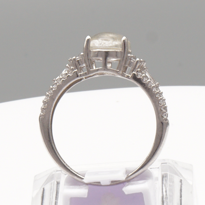 925 Silber Damen Ring mit Bergkristall aus Najaf - Durr al Najaf