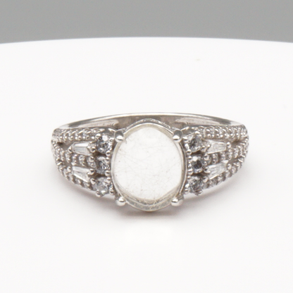 925 Silber Damen Ring mit Bergkristall aus Najaf - Durr al Najaf