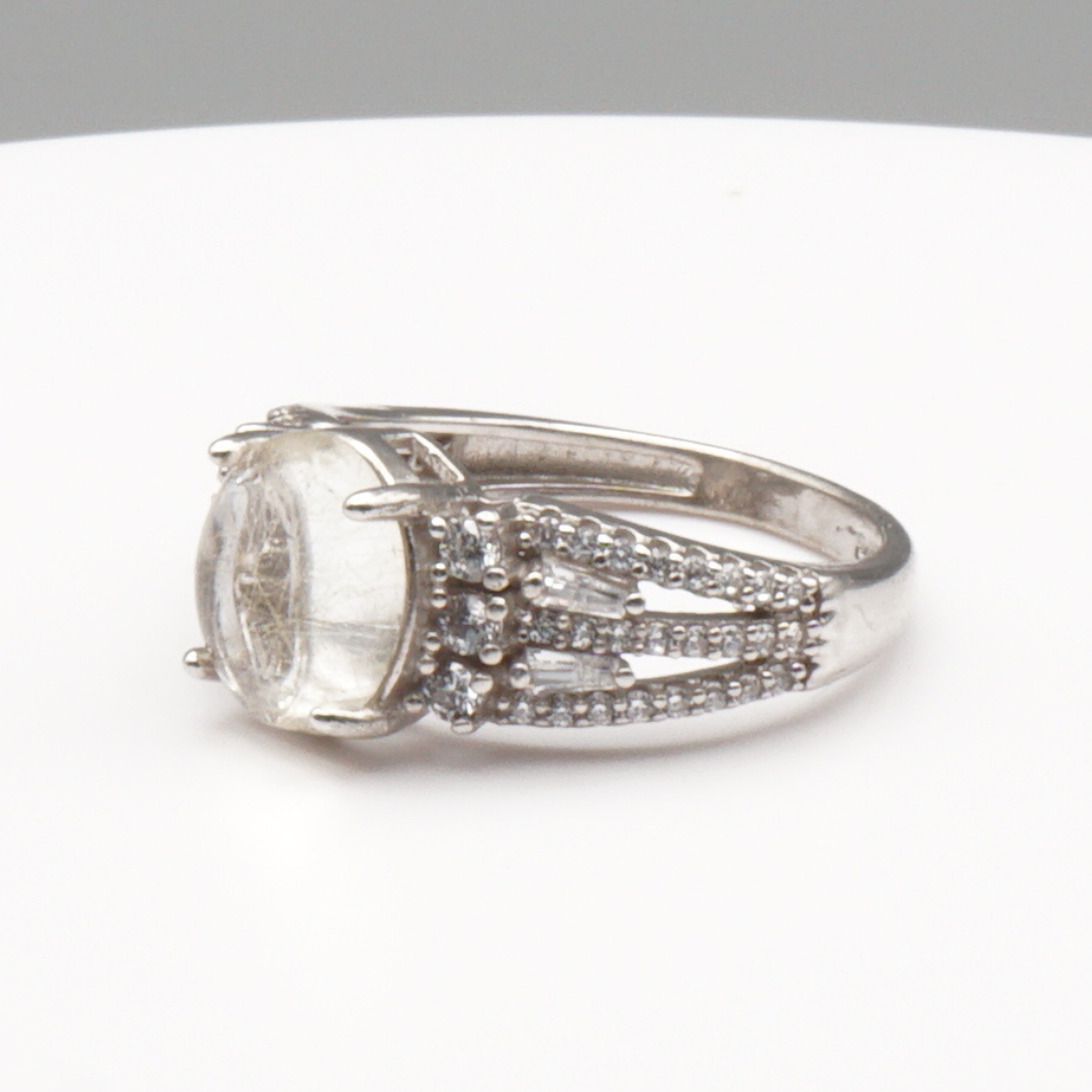 925 Silber Damen Ring mit Bergkristall aus Najaf - Durr al Najaf