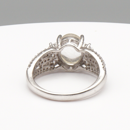 925 Silber Damen Ring mit Bergkristall aus Najaf - Durr al Najaf