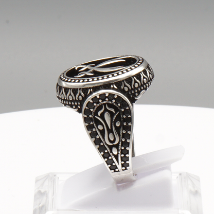 925 Silber Herrenring – Zulfiqar (Imam Ali Schwert)