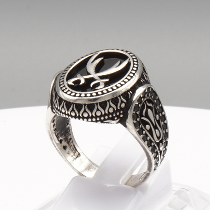 925 Silber Herrenring – Zulfiqar (Imam Ali Schwert)