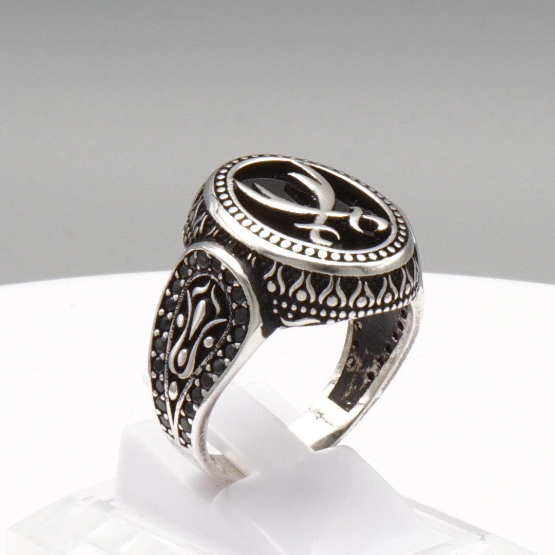 925 Silber Herrenring – Zulfiqar (Imam Ali Schwert)