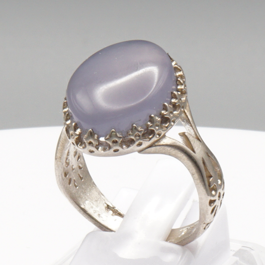 925 Silber Herrenring mit echtem Jemen Achat - Aqeeq Yamani