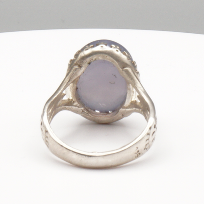 925 Silber Herrenring mit echtem Jemen Achat - Aqeeq Yamani