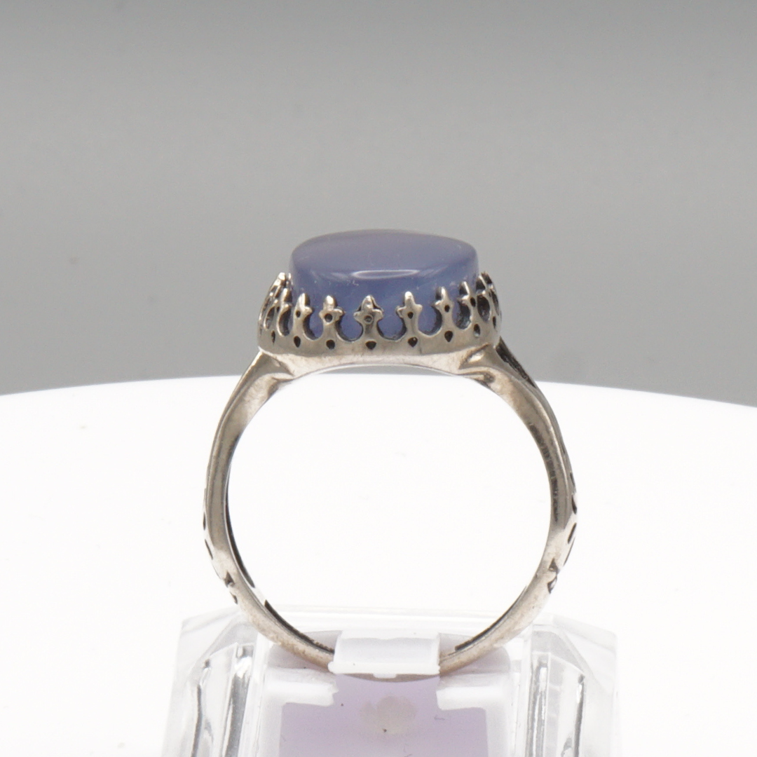 925 Silber Herrenring mit echtem Jemen Achat - Aqeeq Yamani