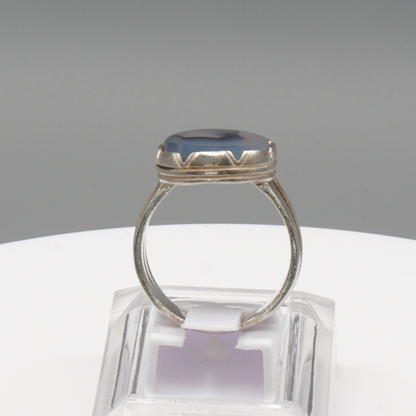 925 Silber Herrenring mit Jemen Achat - Aqeeq Yamani