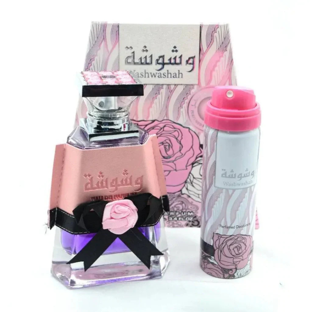 Lattafa Washwashah Eau de Parfum 100 ml + Deodorant Spray 50 ml - Damenduft