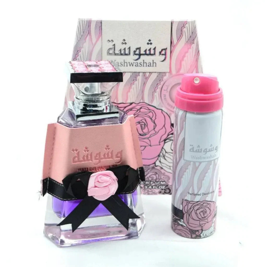 Lattafa Washwashah Eau de Parfum 100 ml + Deodorant Spray 50 ml - Damenduft