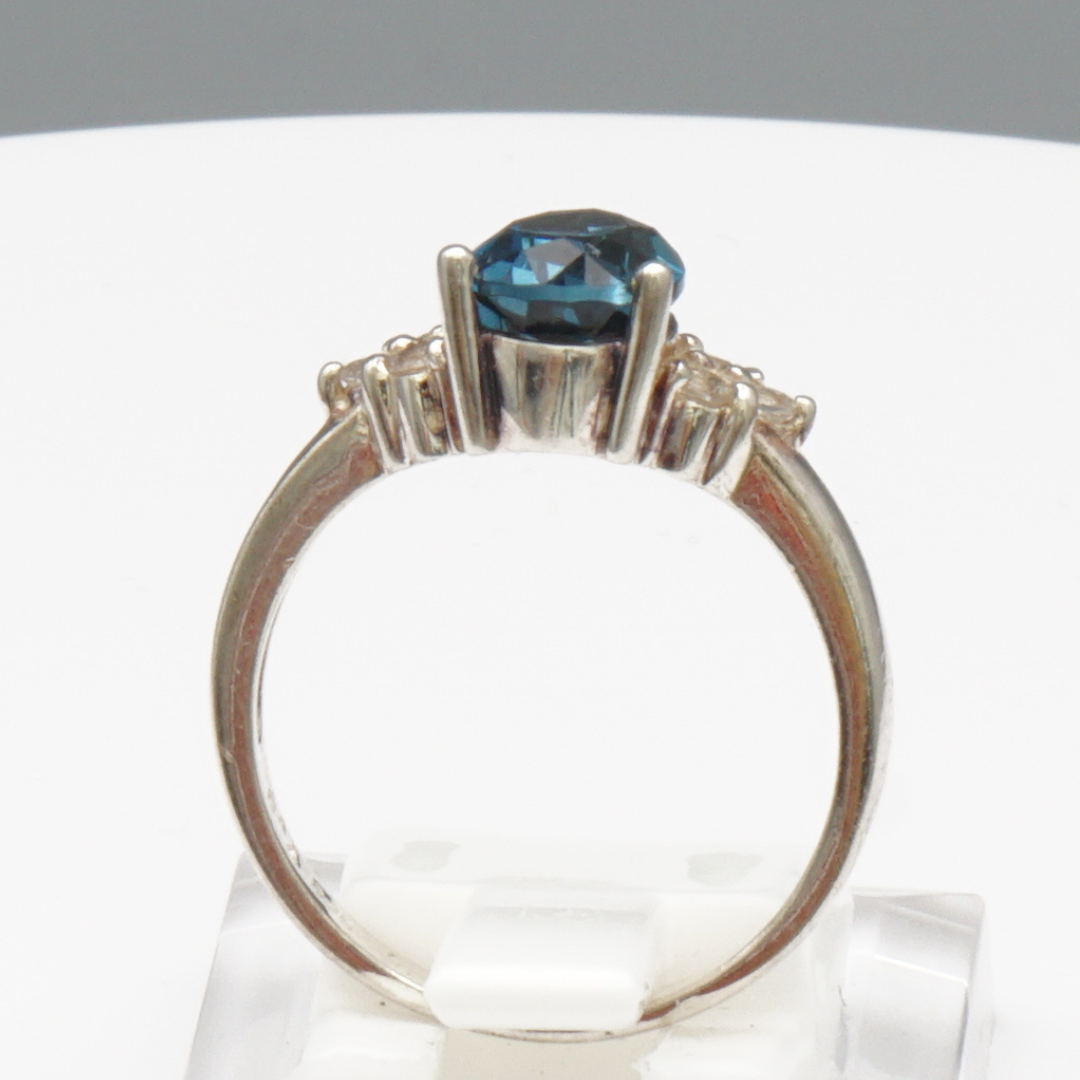 925 Silber Damenring – London-Topas