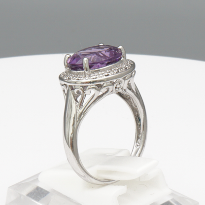 925 Silber Damenring – Amethyst