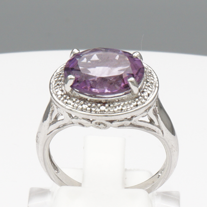 925 Silber Damenring – Amethyst