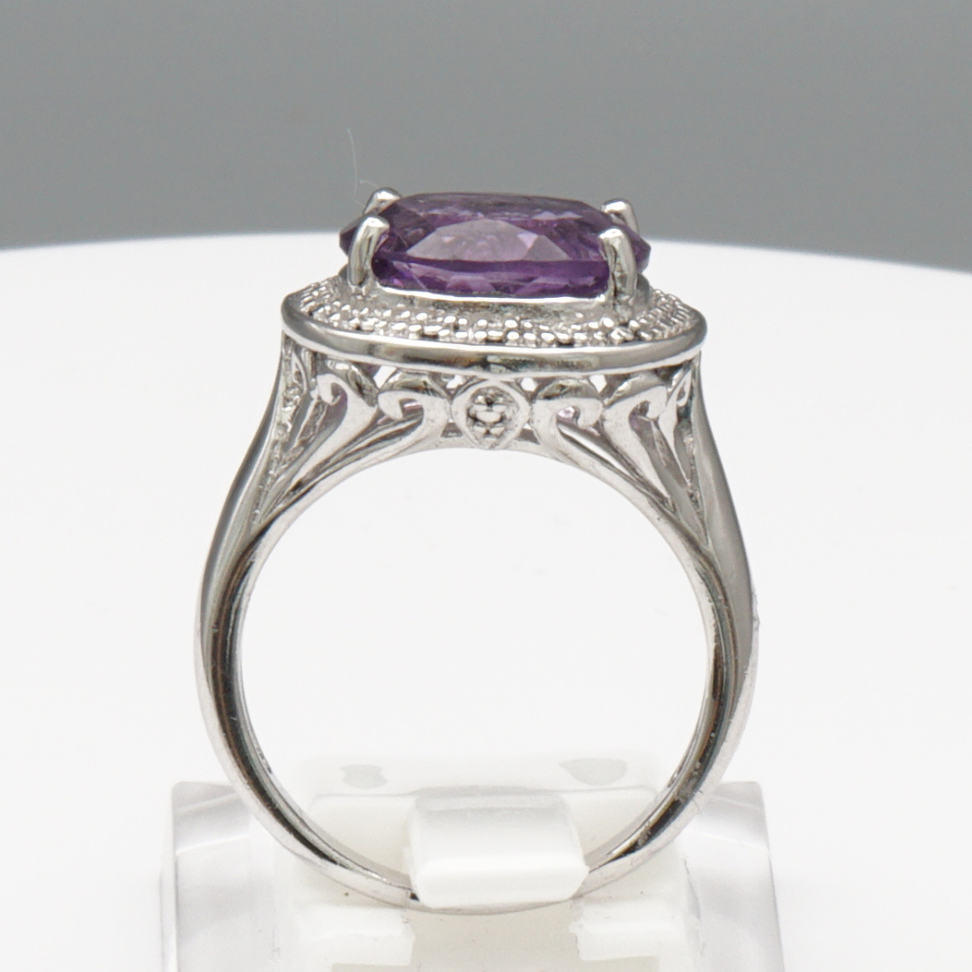 925 Silber Damenring – Amethyst