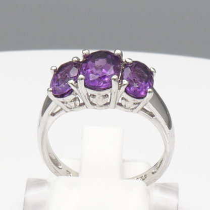 925 Silber Damenring – Amethyst