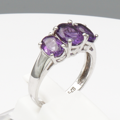 925 Silber Damenring – Amethyst