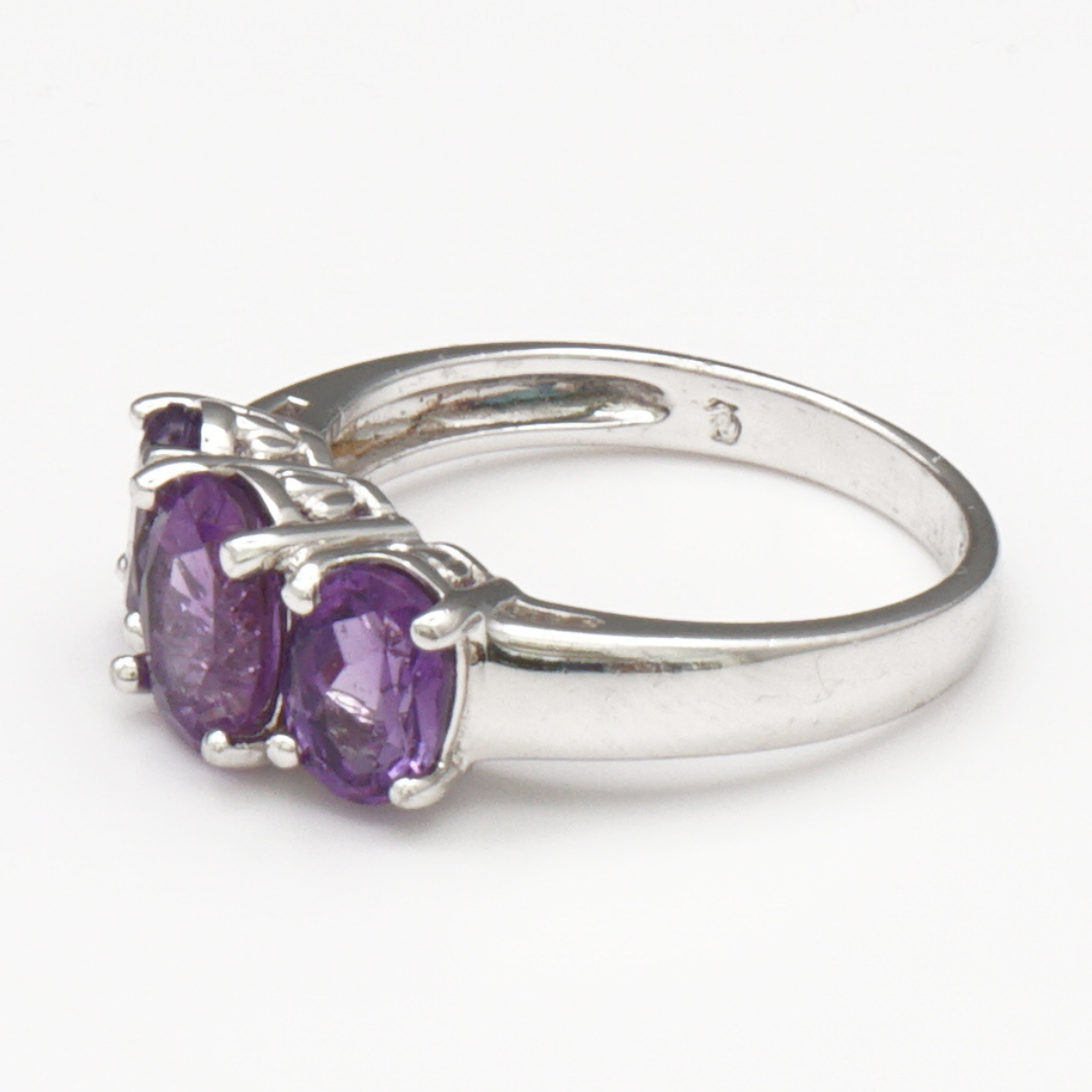 925 Silber Damenring – Amethyst