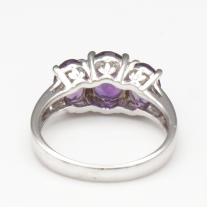 925 Silber Damenring – Amethyst