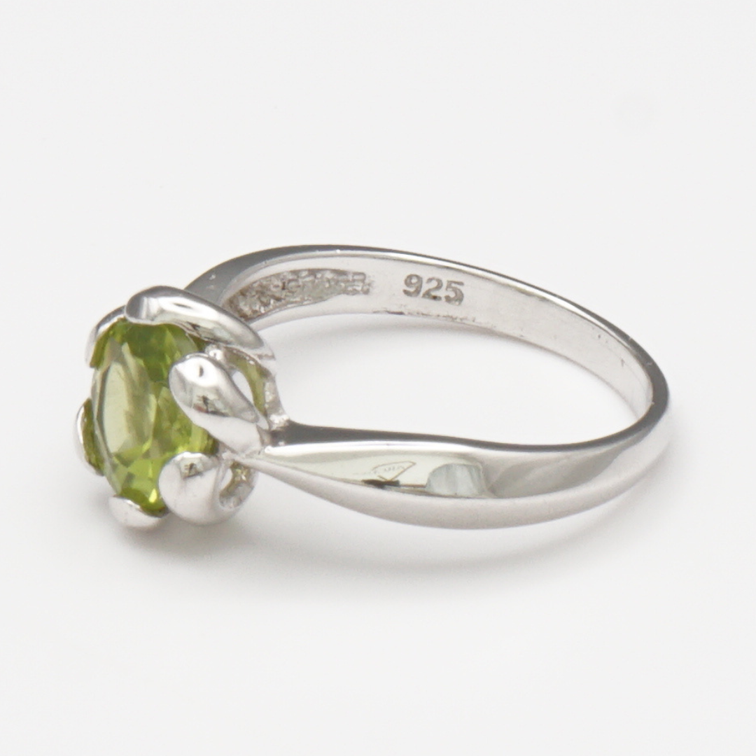 925 Damen Ring mit echtem Peridot - Zabarjad