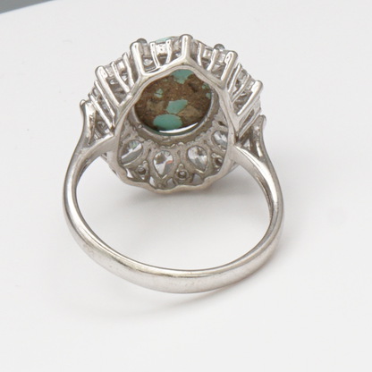 925 Silber Damenring mit natürlichem Türkis - Firouz