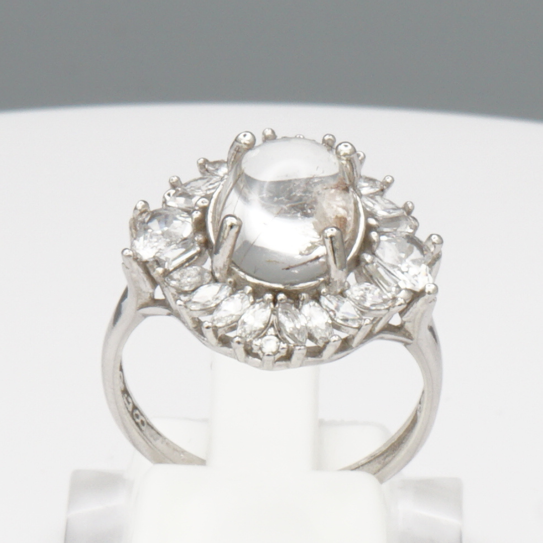 925 Silber Damen Ring mit Bergkristall aus Najaf - Durr al Najaf