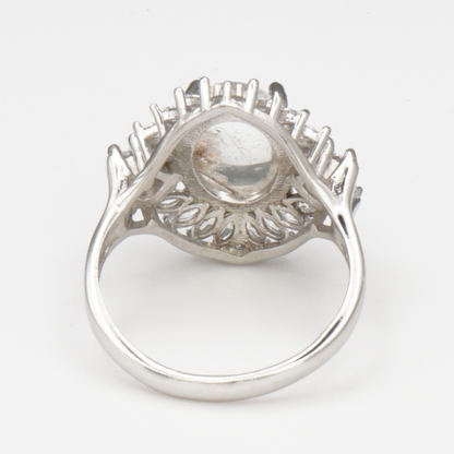 925 Silber Damen Ring mit Bergkristall aus Najaf - Durr al Najaf
