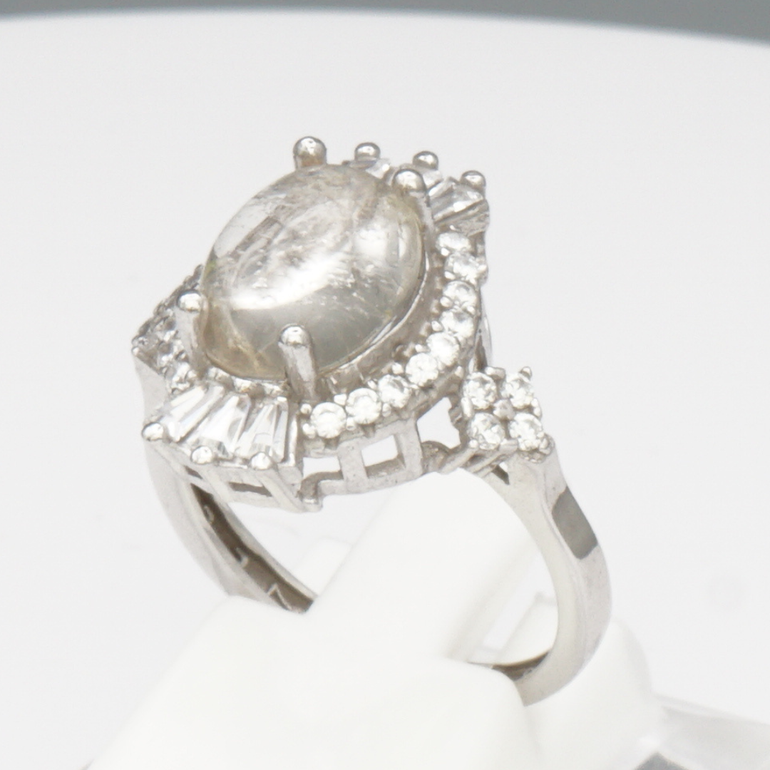 925 Silber Damen Ring mit Bergkristall aus Najaf - Durr al Najaf