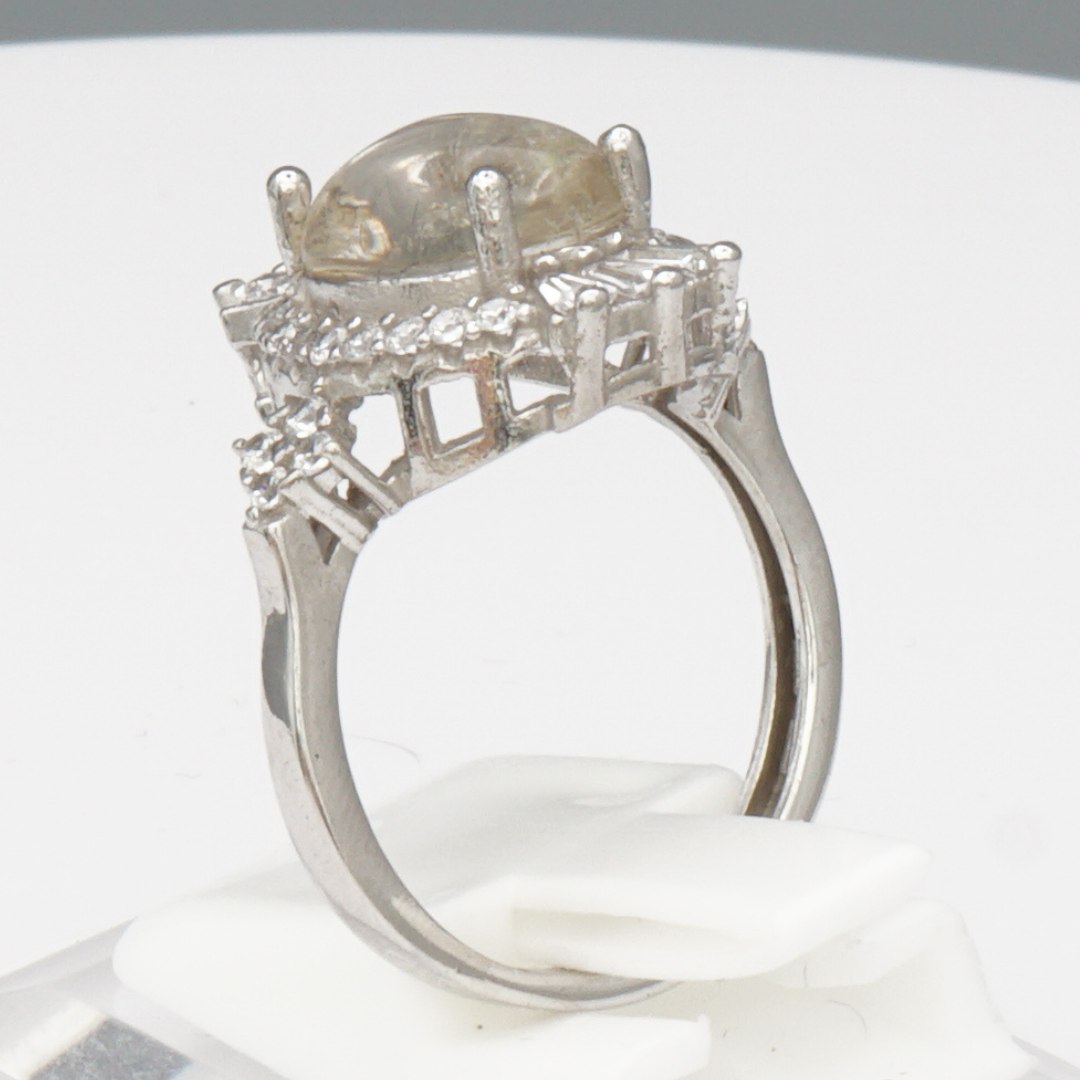925 Silber Damen Ring mit Bergkristall aus Najaf - Durr al Najaf