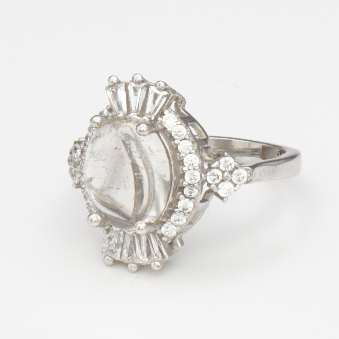 925 Silber Damen Ring mit Bergkristall aus Najaf - Durr al Najaf
