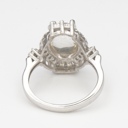 925 Silber Damen Ring mit Bergkristall aus Najaf - Durr al Najaf