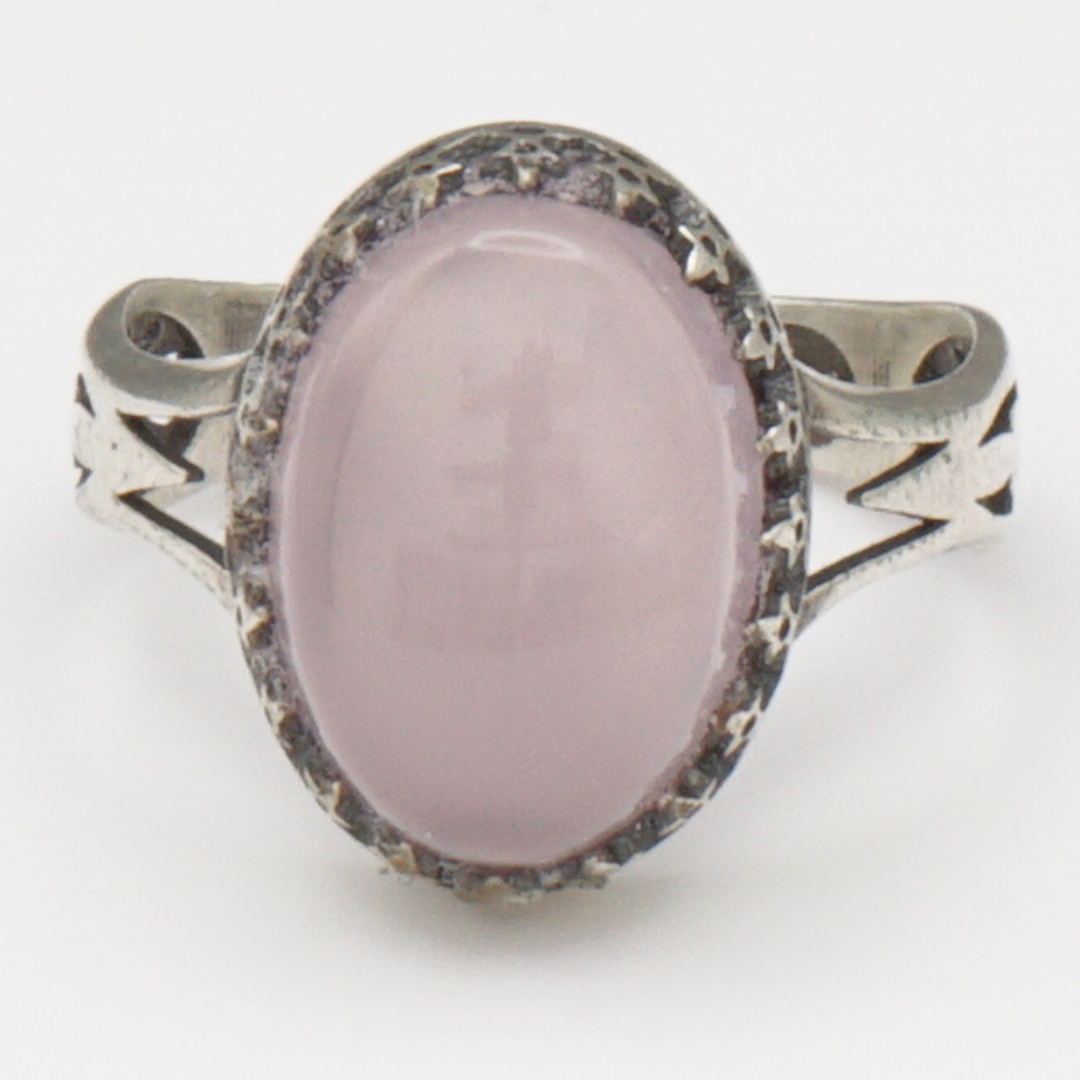 925 Silber Damen Ring mit Jemen Achat - Aqeeq Yamani