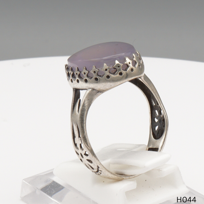 925 Silber Herrenring mit echtem Jemen Achat - Aqeeq Yamani