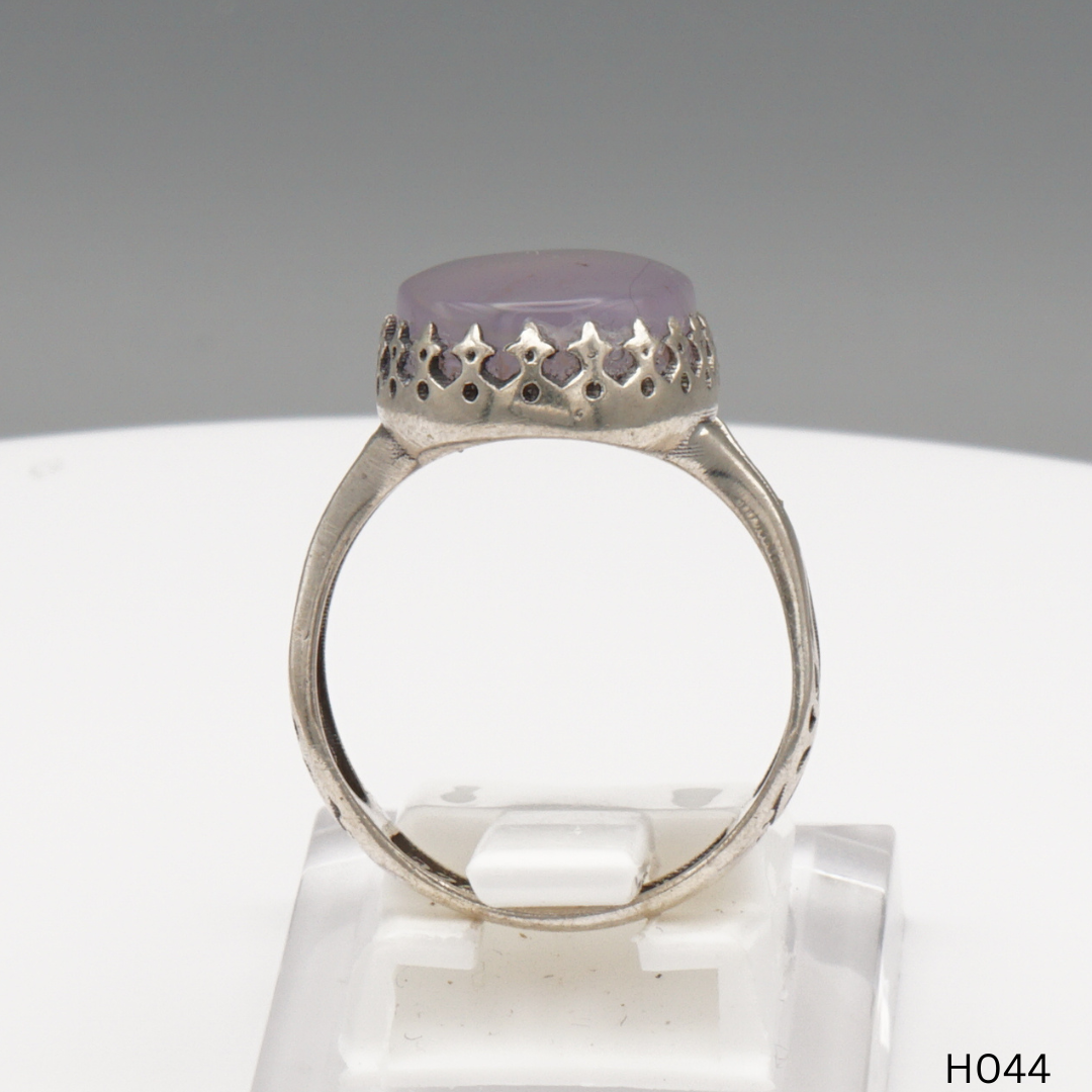 925 Silber Herrenring mit echtem Jemen Achat - Aqeeq Yamani