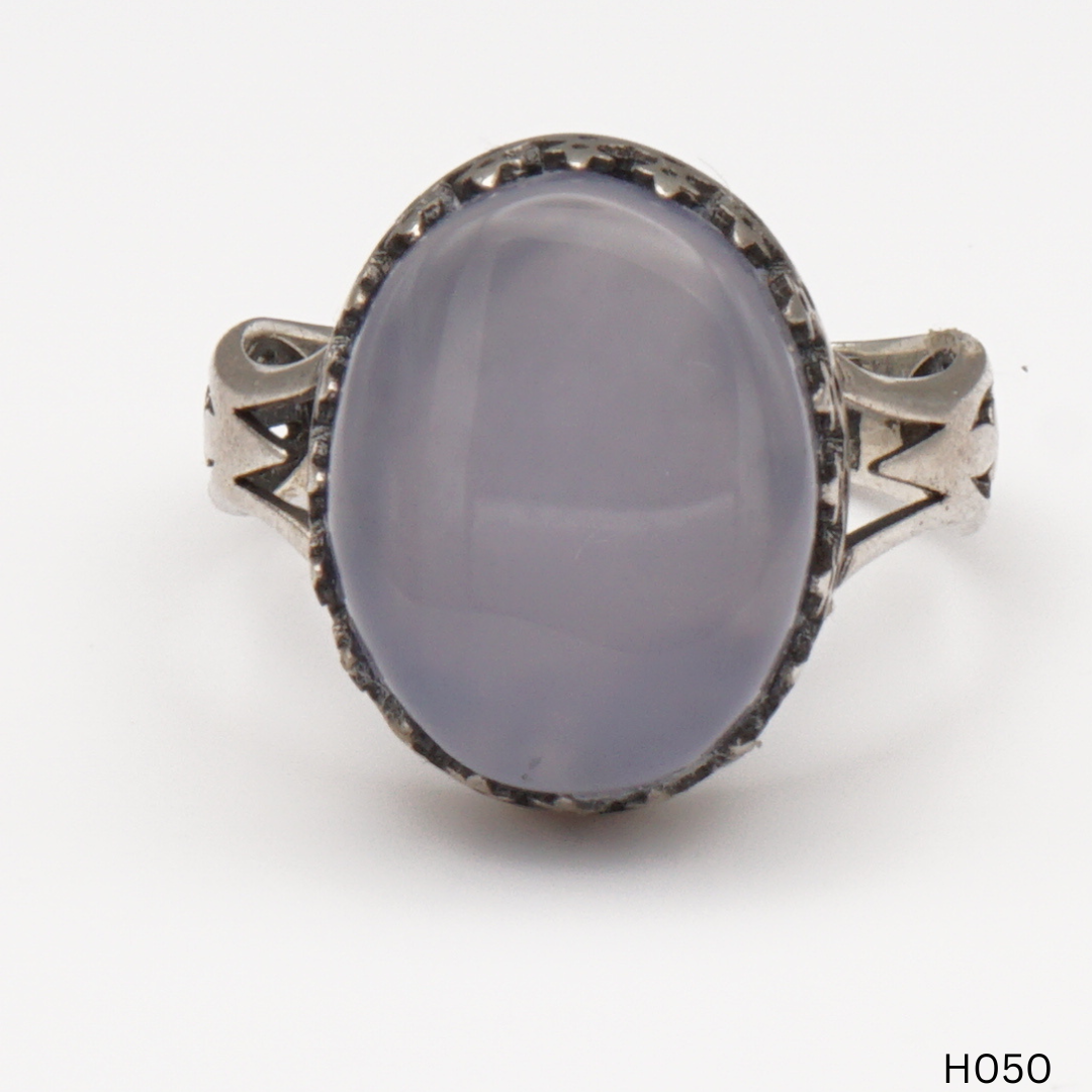 925 Silber Herrenring mit echtem Jemen Achat - Aqeeq Yamani