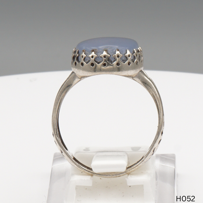 925 Silber Herrenring mit echtem Jemen Achat - Aqeeq Yamani