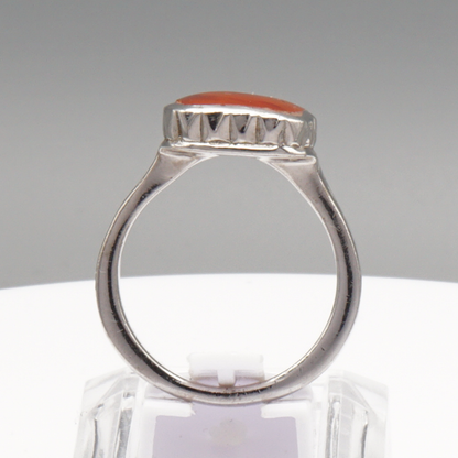 925 Silber Herren Aqeeq Ring Yamani - Jemen-Achat - Massiv