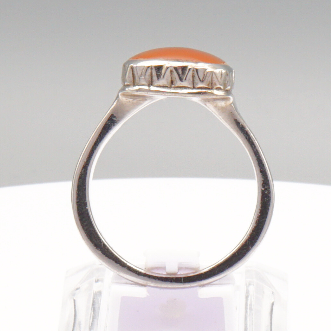 925 Silber Herren Aqeeq Ring Yamani - Jemen-Achat  - Massiv