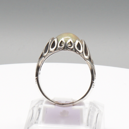 925 Silber Herrenring Welo-Opal / Edelopal - Handarbeit - Massiv