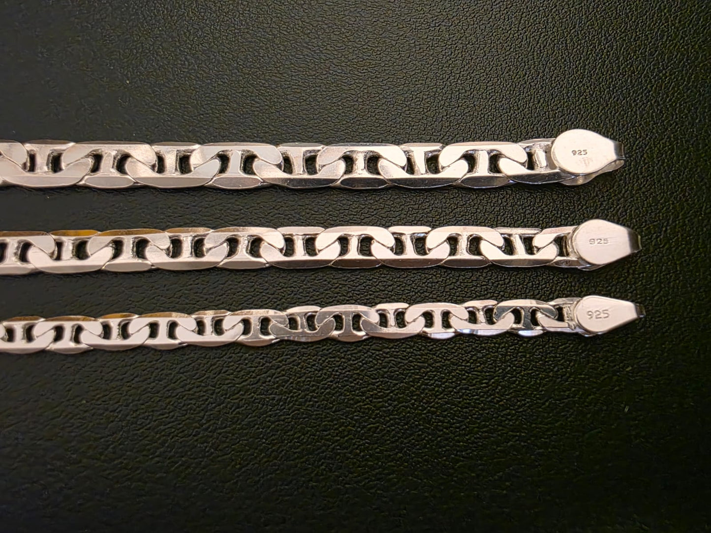 Stegpanzer Halskette – 925 Sterling Silber – 3 Varianten